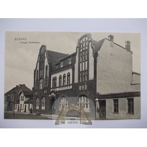 Elblag, Elbing, Evangelisches Haus, ca. 1910