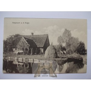 Dzierzgonka bei Elbląg, Hütte, ca. 1911