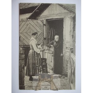 Pomorska Wieś bei Elbląg, weibliche Einwohner, Ethnographie, 1911