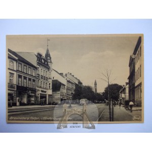Braniewo, Braunsberg, ulica Hindenburga, ok. 1938