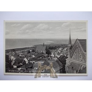 Frombork, Frauenburg, panoráma, asi 1940
