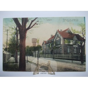 Gizycko, Lotzen, Elcka Street, water tower, 1914