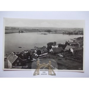Mikołajki, Nikolaiken, panorama, ok. 1940