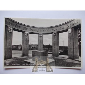 Olsztyn, Allenstein, plebiscite monument, circa 1940.