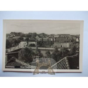 Biskupiec near Olsztyn, panorama, ca. 1940.