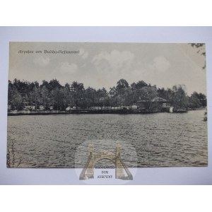 Orzysz, Arys, jazero, reštaurácia Buddha, asi 1930