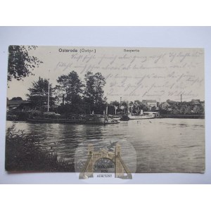 Ostróda, Osterode, jezero, cca 1920