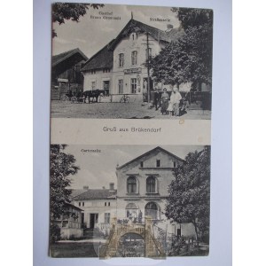 Mostkowo bei Ostróda, Lukta, Gasthaus 2 Aufnahmen, ca. 1910