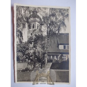 Szczytno, Ortelsburg, Evangelical church, circa 1940.