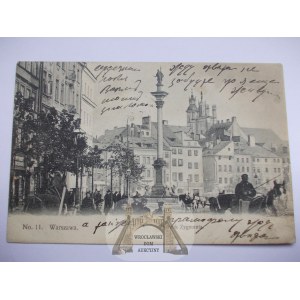 Warszawa, pomnik Zygmunta, wydawnictwo H.P. nr 11, 1910