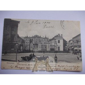 Warszawa, pałac Bruhlowski, 1904