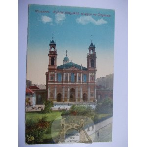 Warsaw, All Saints' Church in Grzybów, ca. 1915