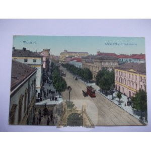 Varšava, Krakowskie Przedmieście, 1912