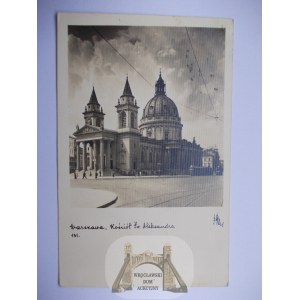 Varšava, vydavateľstvo Gazda, Kostol svätého Alexandra, č. 131, okolo roku 1940