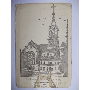 Bialystok, kostol, grafika, asi 1915