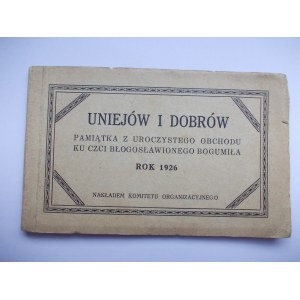 Uniejów und Dobrów, Carnet mit 10 Ansichtskarten, 1926