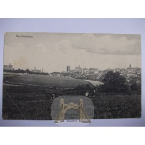 Sandoměř, panorama, 1915