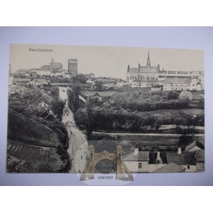 Sandomierz, panoráma, cesta, asi 1915