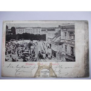 Przemyśl, trhové námestie v deň trhu, 1899