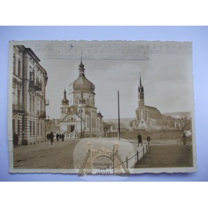 Przemyśl, church and orthodox church, circa 1940.
