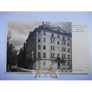 Krakov, námestie Jablonowski, Katolícky akademický dom, asi 1935