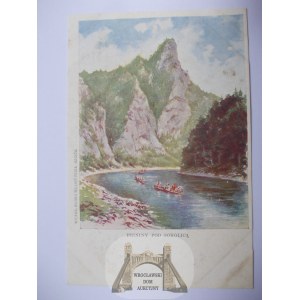 Pieniny, pod Sokolicou, maľba, okolo roku 1900