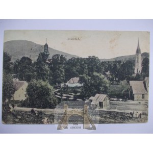 Rabka, panorama, church, 1909