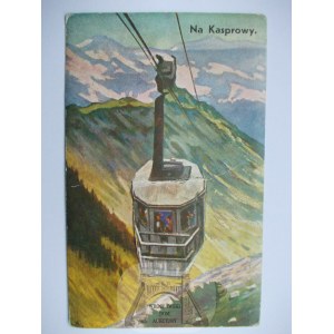 Tatra Mountains, cable car to Kasprowy, leporello, ca. 1930.