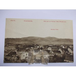 Bielsko Biała, Bielitz, panoráma, Beskydy, 1918