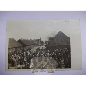 Lettland, Grobin, Grobina, Bevölkerungsversammlung, 1916