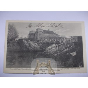 Latvia, Latvia, Mitawa, Mitau, destroyed bridge, ca. 1915