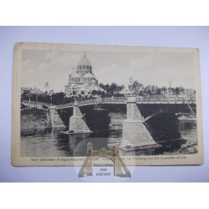 Litwa, Wilno, cerkiew, most, 1916