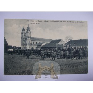 Lithuania, Wierzbyslaw, Wirballen, Polish church, military, ca. 1915