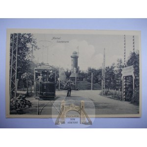 Lithuania, Klaipeda, Memel, tramway, lighthouse, ca. 1910