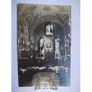 Ukraina, Lwów, Kulparków, wnętrze kościoła 1933
