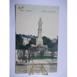 Ukraine, Lemberg, Brunnen auf dem Marienplatz, 1906