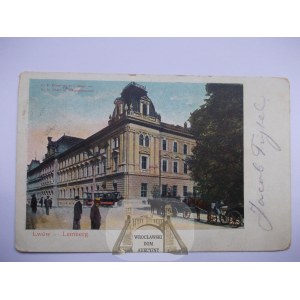 Ukraina, Lwów, urząd poczty i telegrafu, 1904