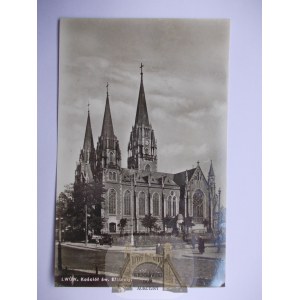 Ukraina, Lwów, kościół Św. Elżbiety, zdjęciowa, ok. 1930