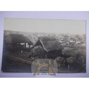 Ukraine, Rohatyn, panorama, cottages, ca. 1915