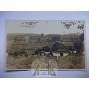 Ukraine, Svistelniki near Rohatyn, panorama, warfare, ca. 1915