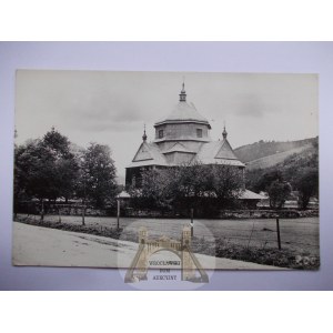 Ukrajina, Mikluczyn, pravoslávny chrám, Huculsko cca 1935