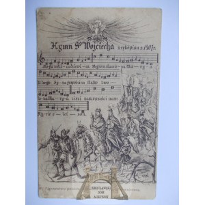 Patriotic, St. Adalbert's hymn, song, notes, Polish knighthood, circa 1930.