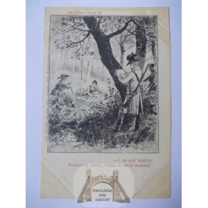 Pan Tadeusz, Mickiewicz, Book III, hunter circa 1900.