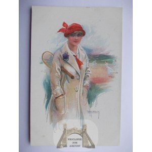 Tenis, kobieta, ok. 1920