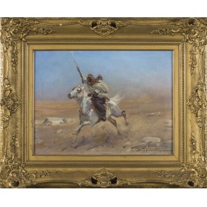 Czeslaw WASILEWSKI, Arab on horseback