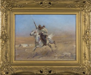 Czeslaw WASILEWSKI, Arab on horseback