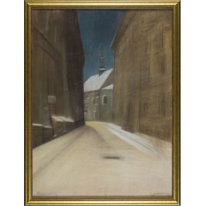 Bogdan Antoni MELENIEWSKI, St. Thomas Straße in Krakau mit Blick auf die Kirche St. Johannes der Täufer