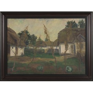 Artist UNKNOWN, Rural landscape with cottages