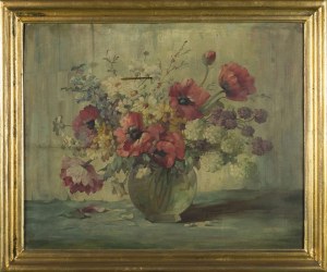 Hedwig PETERMANN, Field Flowers in a Glass Vase