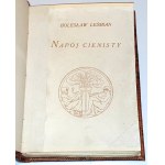LEŚMIAN - NAPÓJ CIENISTY Autogramm des Autors, Erstausgabe